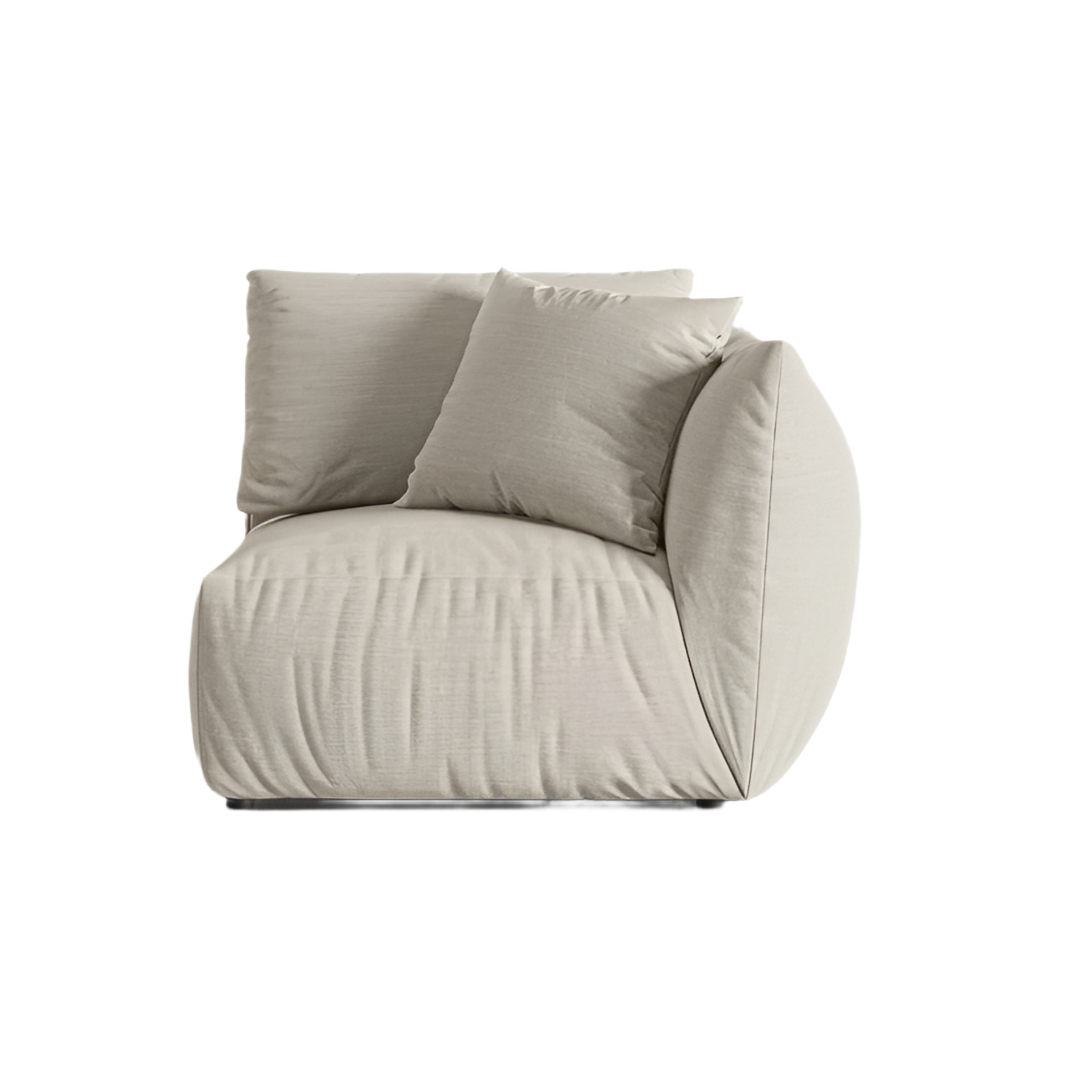 Modulaire bank CHRIS - rechts element crème szenil