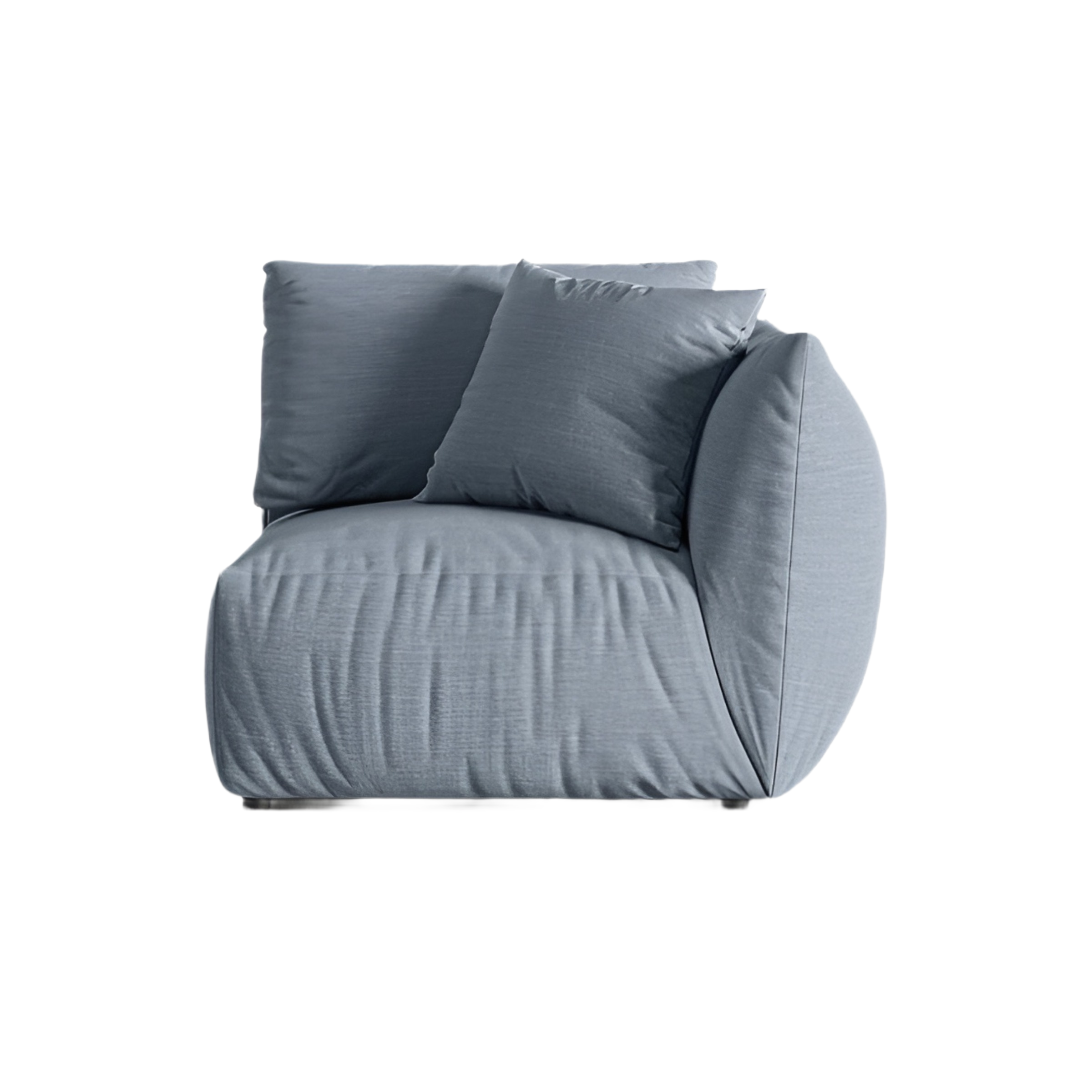 Sofa modułowa CHRIS - element prawostronny jasnoniebieski szenil – Micadoni