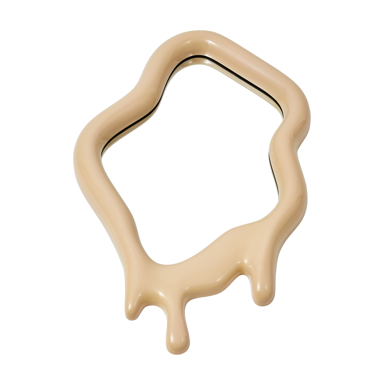 Spiegel MELTING OVAL beige