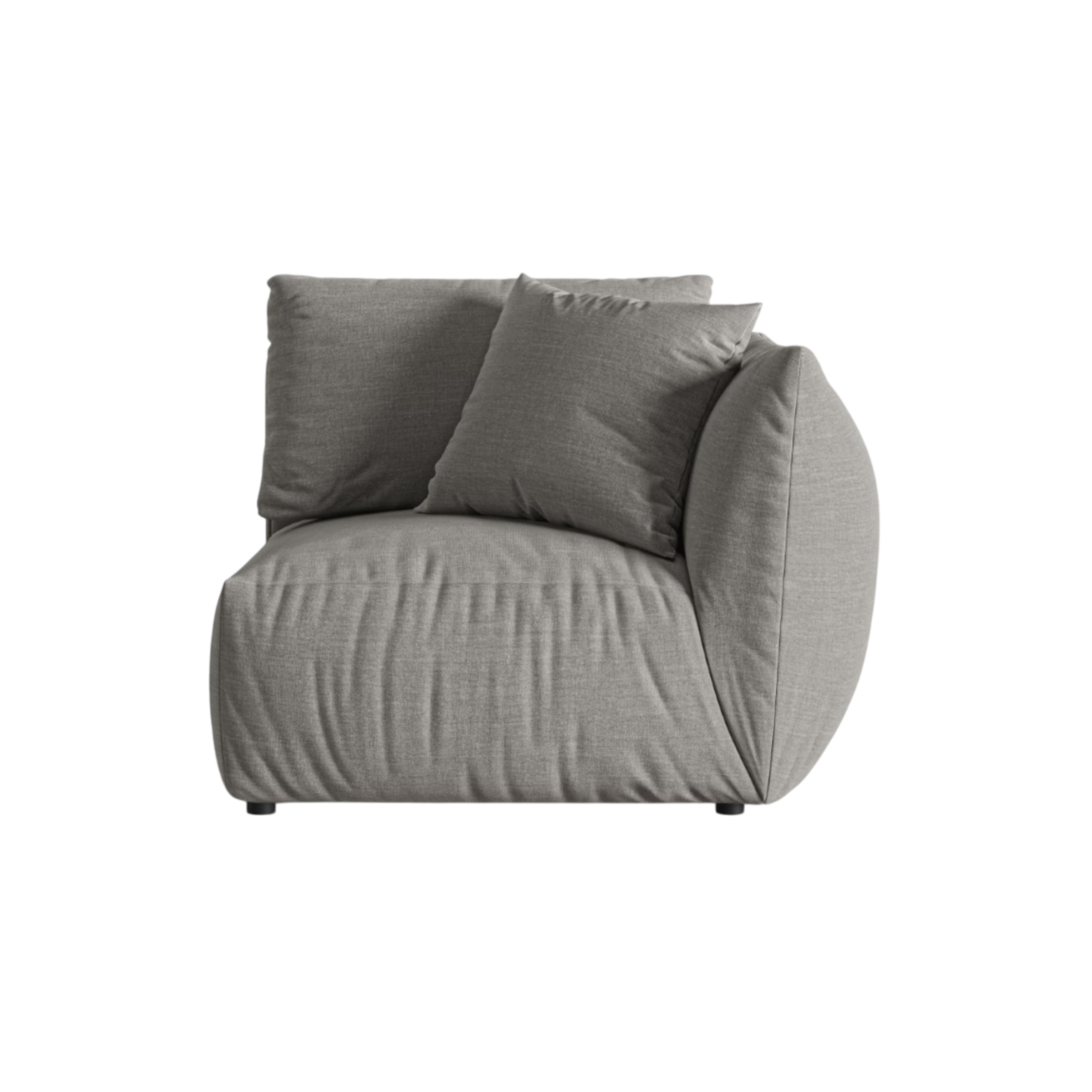 Sofa modułowa CHRIS - element prawostronny szary szenil – Micadoni