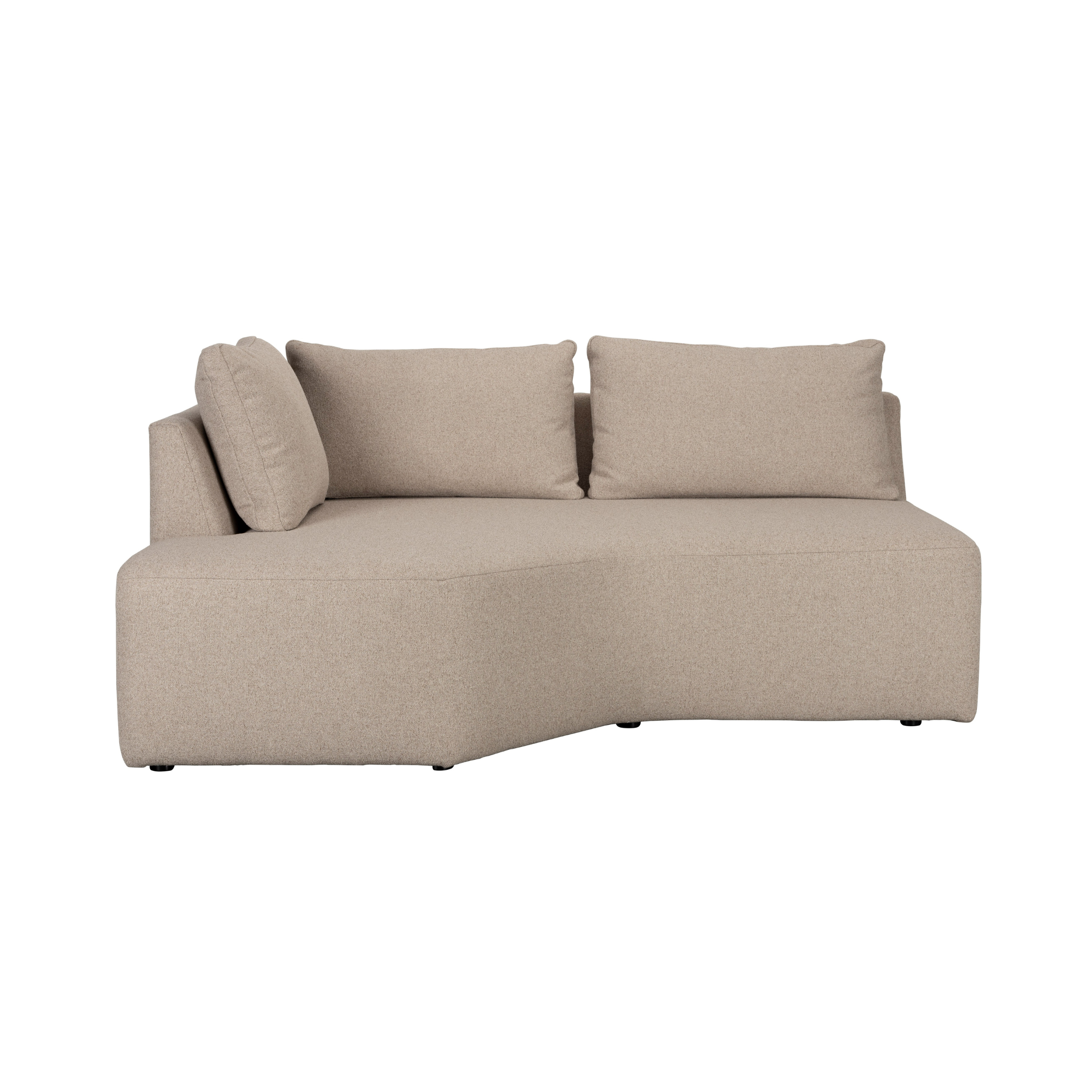 Modulaire bank PROSPER - linker eindelement cappuccino