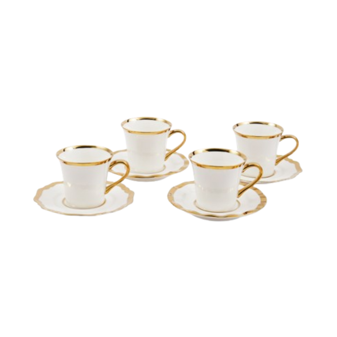 GOLDEN FINDS porcelain coffee cup set