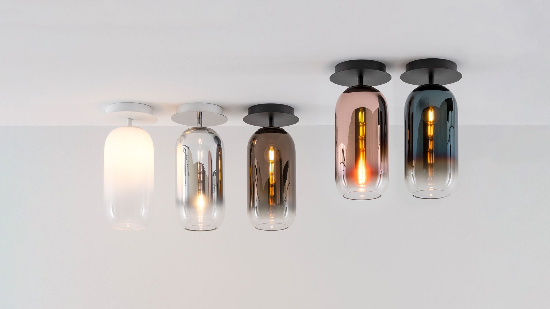 Deckenlampe GOPLE kupfer mit schwarzem Finish