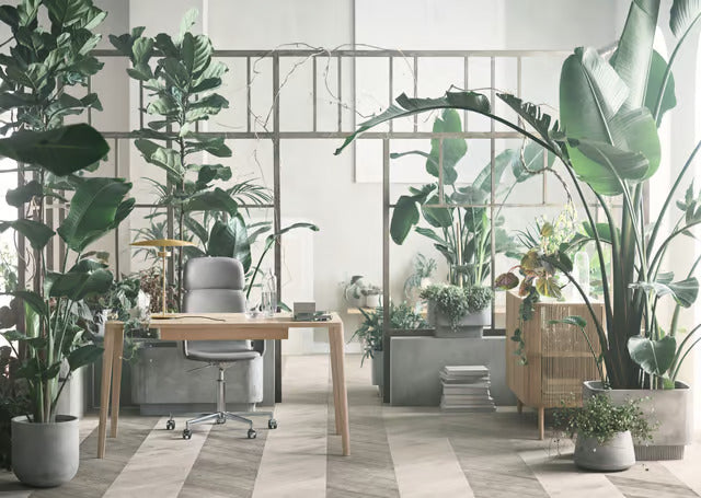 Bureau fauteuil PALM gestoffeerd met metalen basis