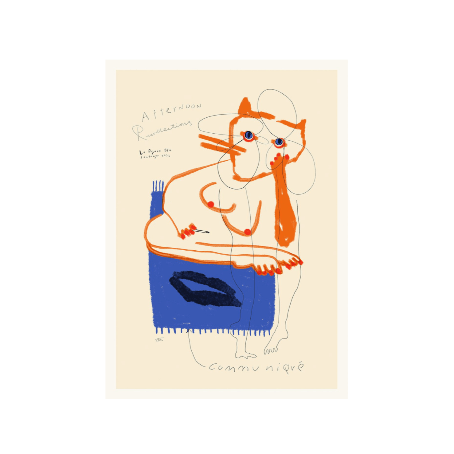 Grafika artystyczna AFTERNOON COMMUNIQUE The Poster Club Eye on Design