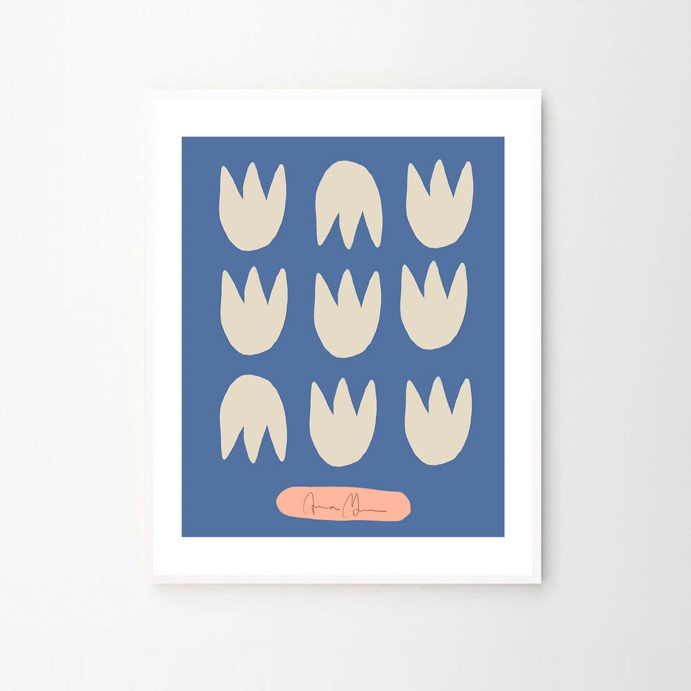 Grafika artystyczna BLUE TULIPS The Poster Club Eye on Design