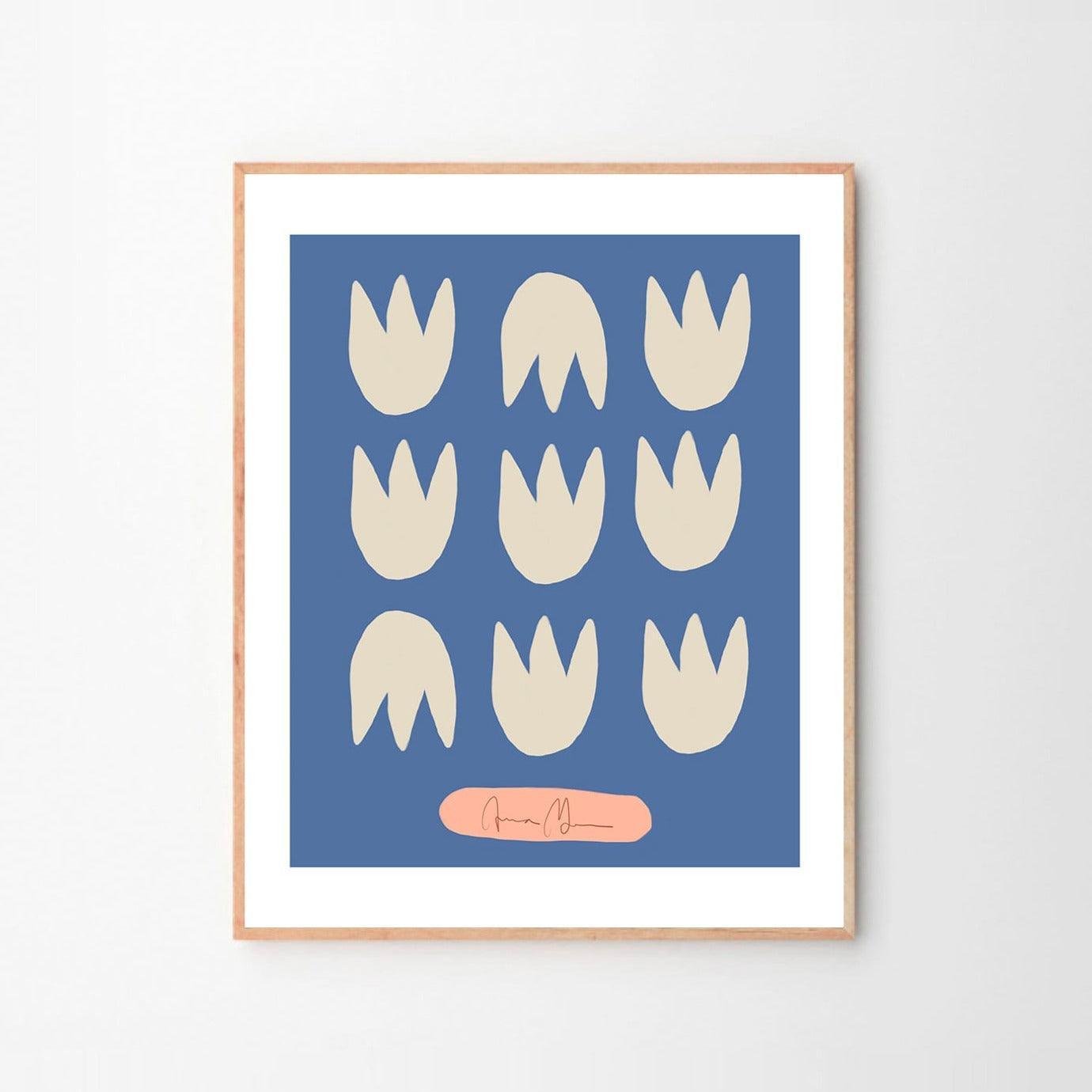 Grafika artystyczna BLUE TULIPS The Poster Club Eye on Design