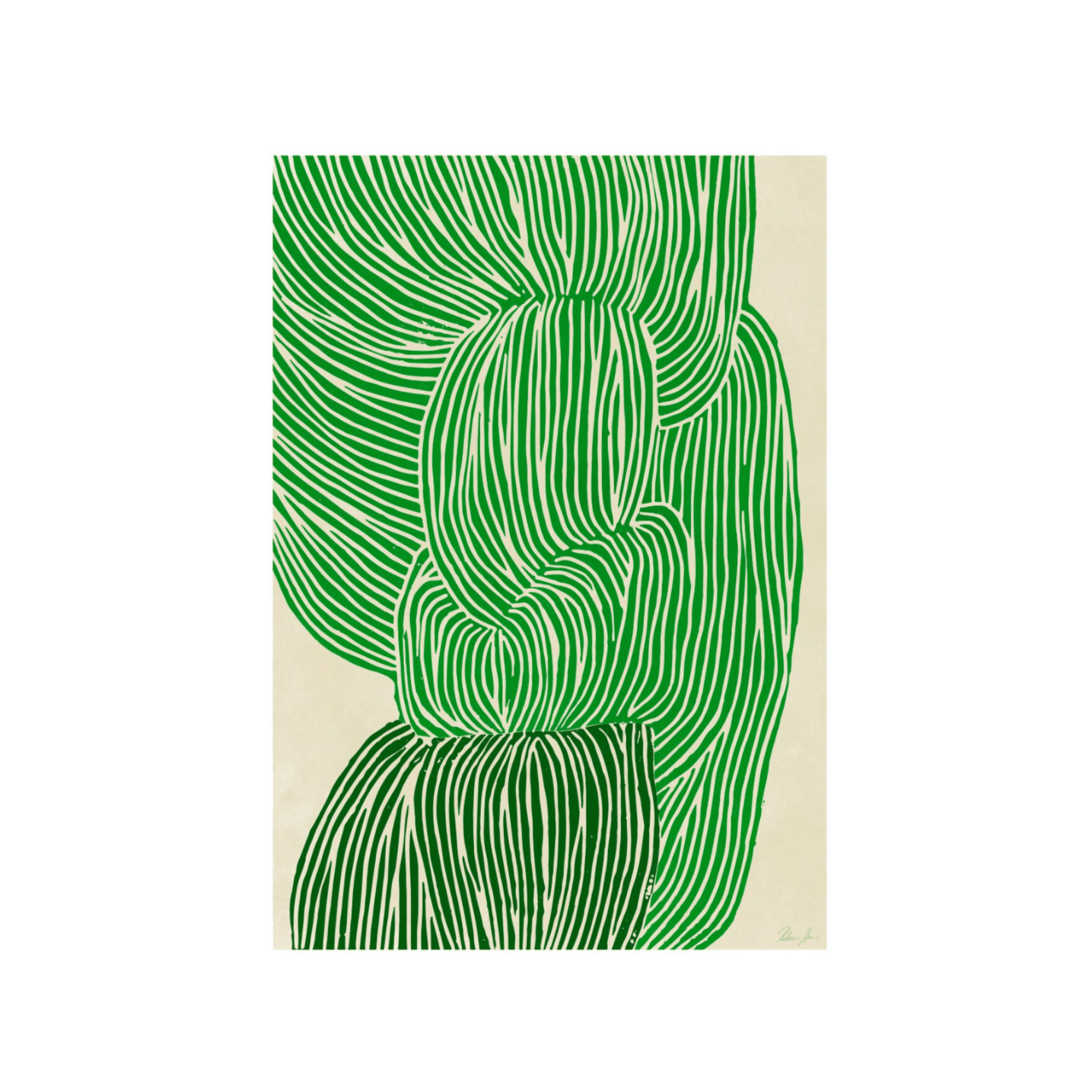 Grafika artystyczna GREEN OCEAN The Poster Club Eye on Design