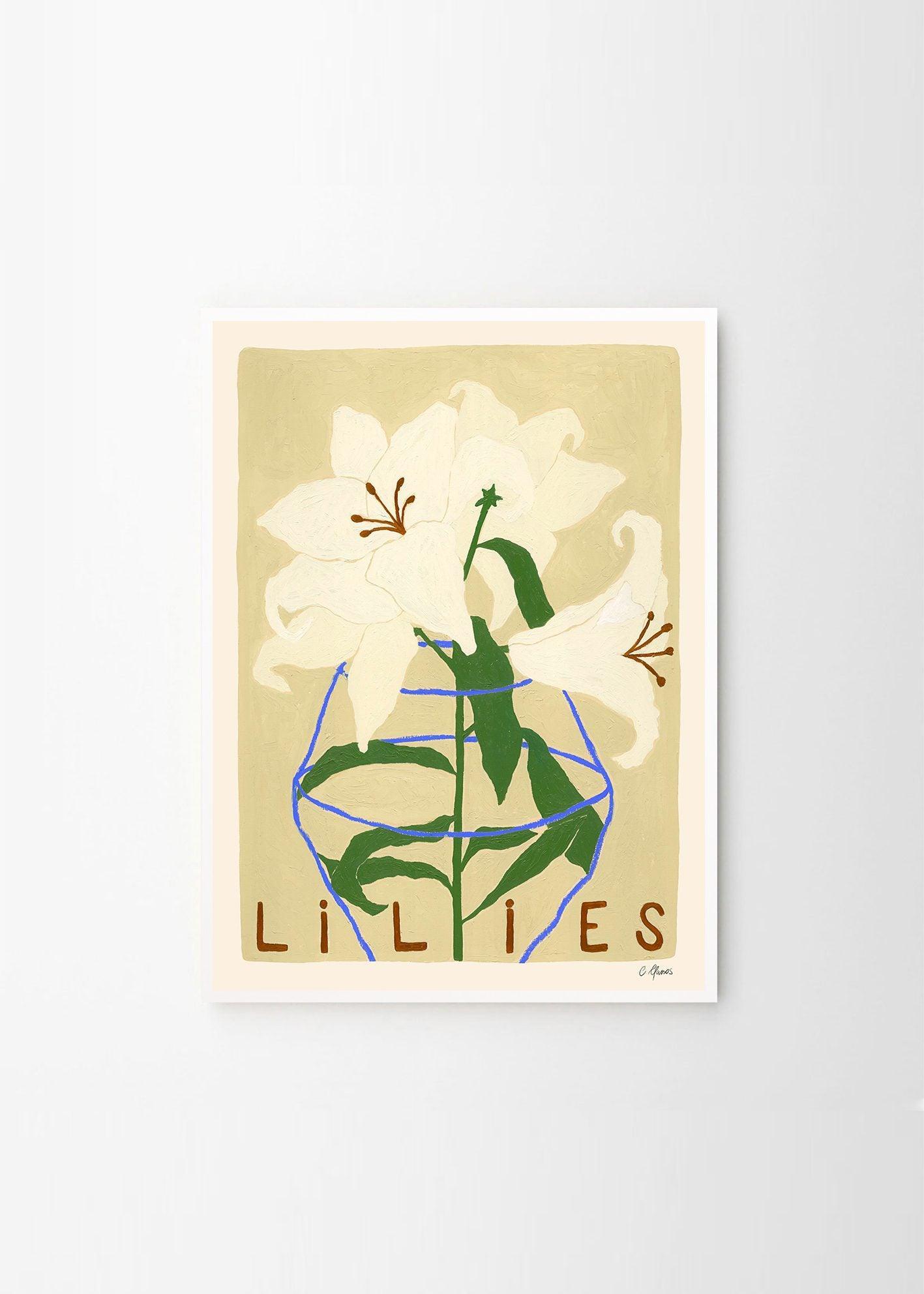 Grafika artystyczna LILIES The Poster Club Eye on Design