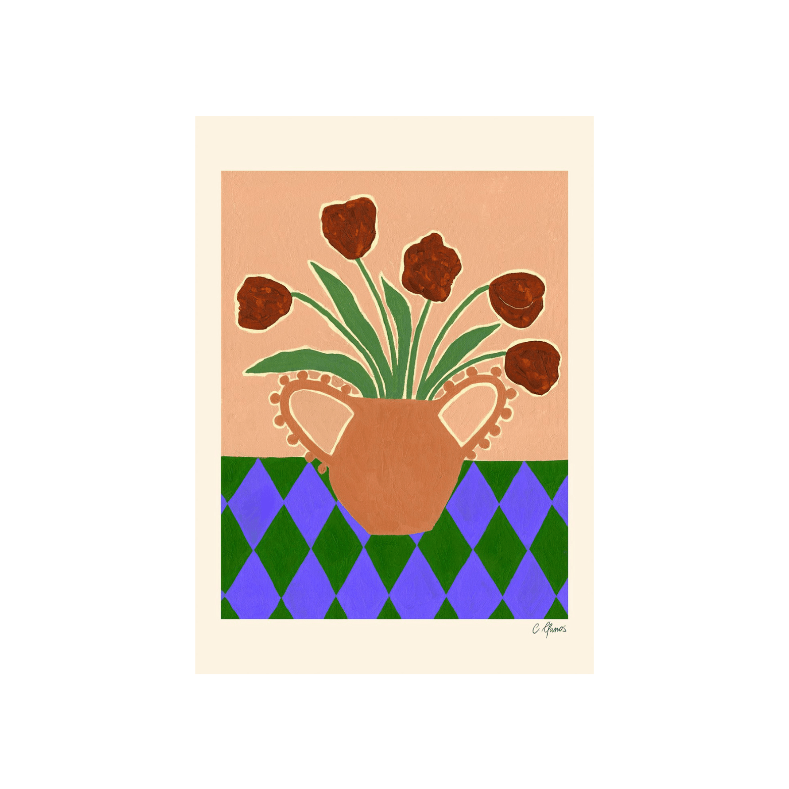 Grafika artystyczna RED TULIPS The Poster Club Eye on Design