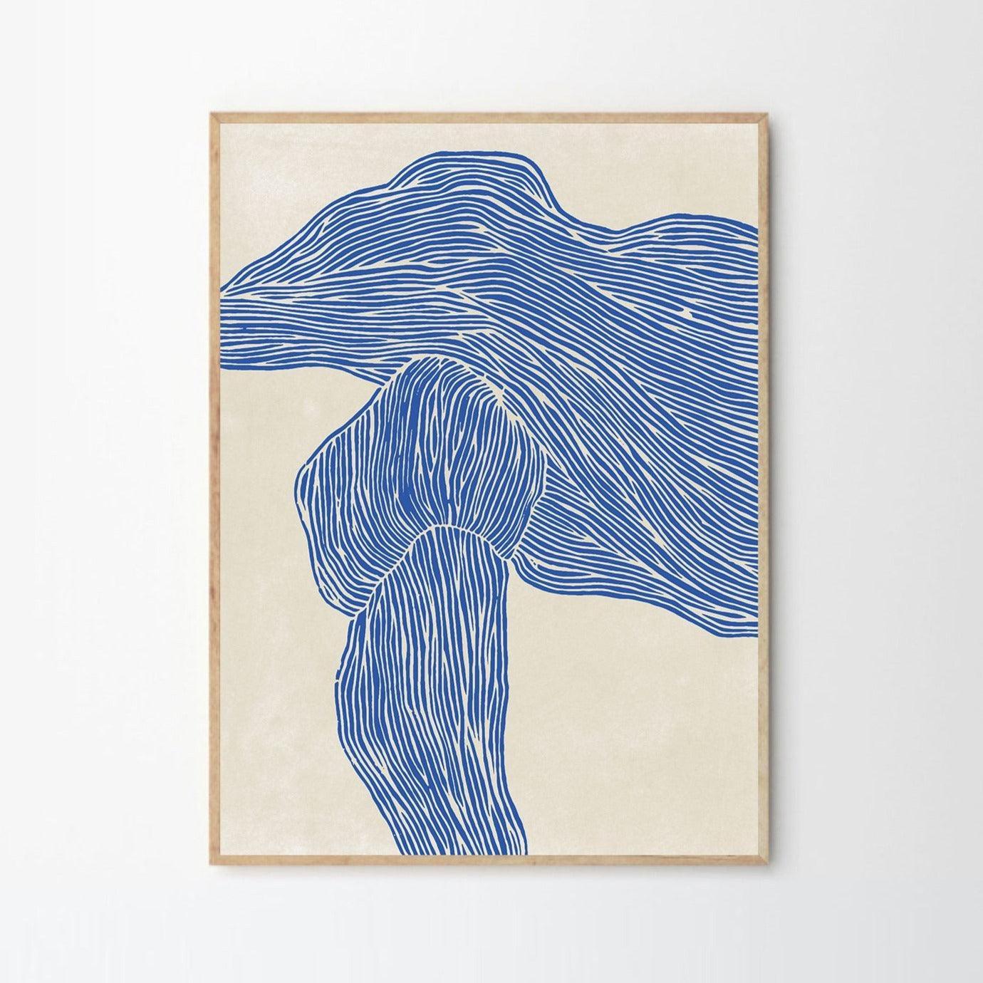 Grafika artystyczna THE LINE - NAVY The Poster Club Eye on Design