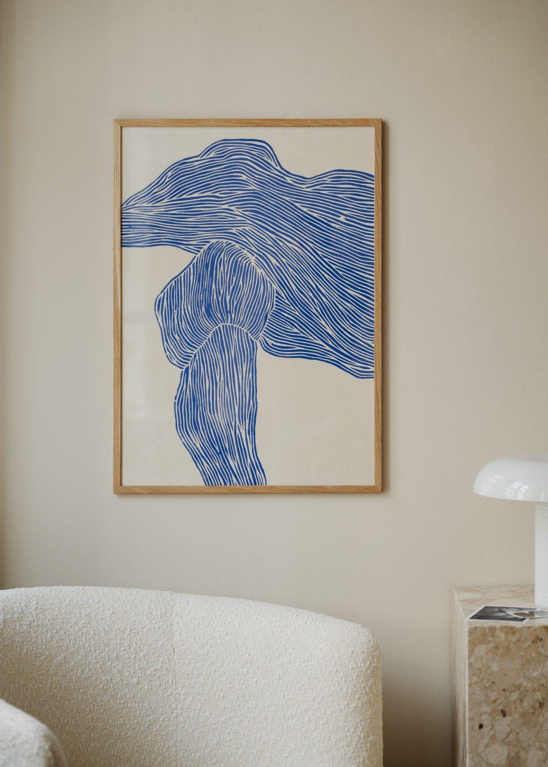 Grafika artystyczna THE LINE - NAVY The Poster Club Eye on Design