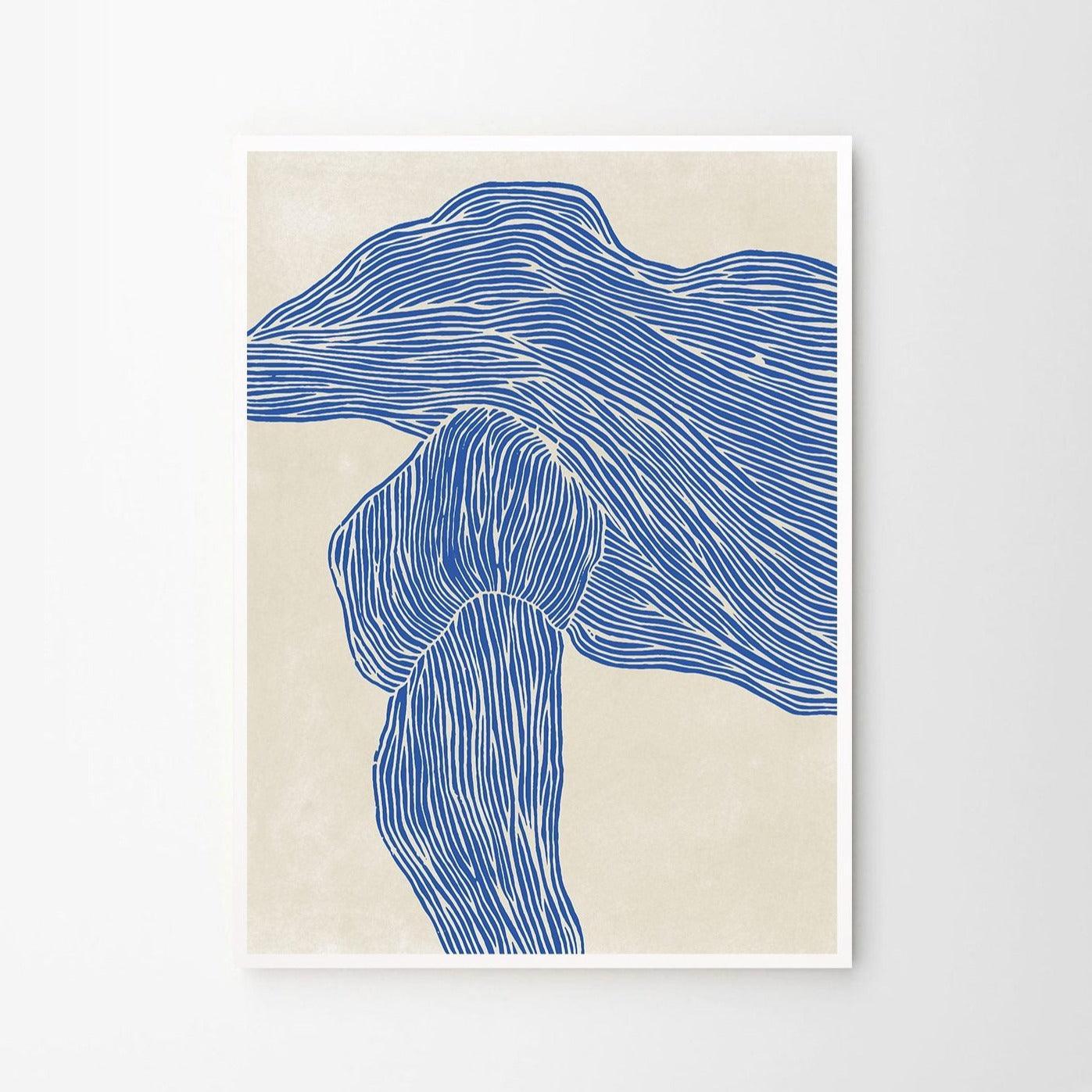 Grafika artystyczna THE LINE - NAVY The Poster Club Eye on Design