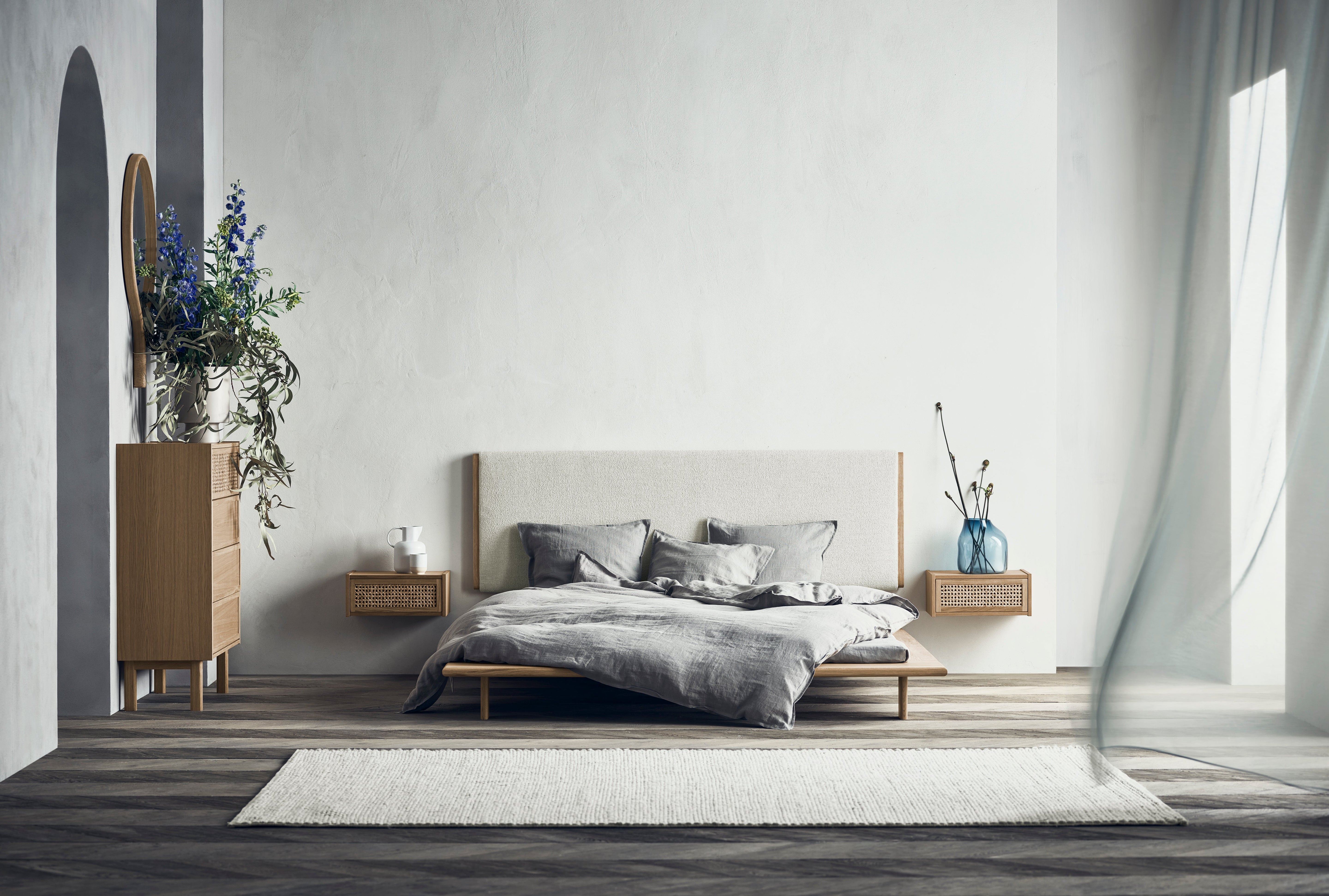 Nachtkastje CANA gebleekt eikenhout