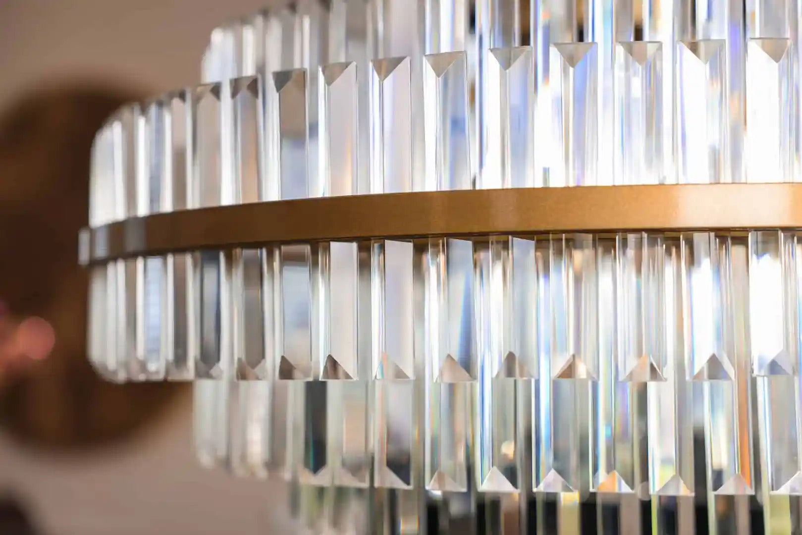 Kroonluchter DESIRE kristal met goud