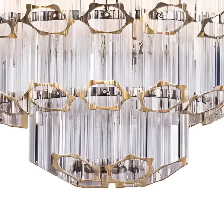 BECE chandelier chrome and crystal
