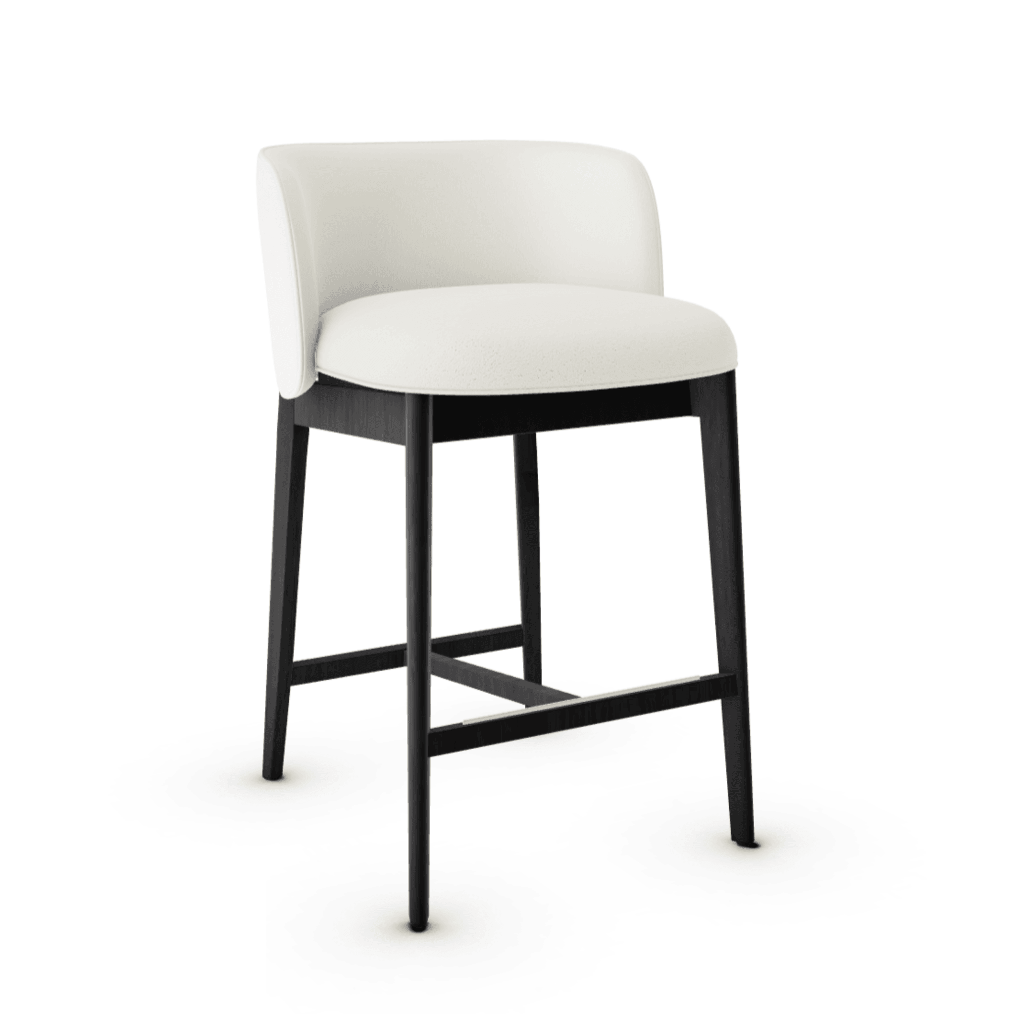 Hoker ABREY boucle kremowy Calligaris matowa czerń Eye on Design