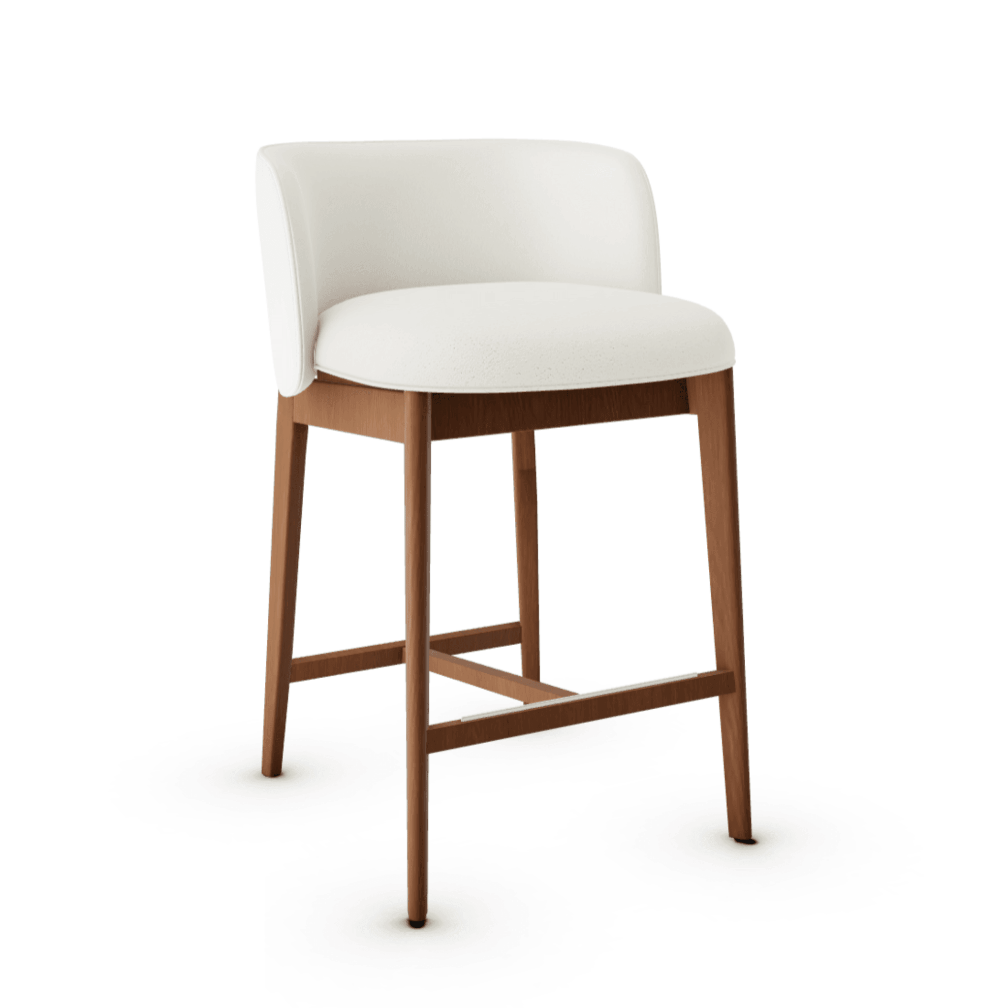 Hoker ABREY boucle kremowy Calligaris orzech włoski Eye on Design