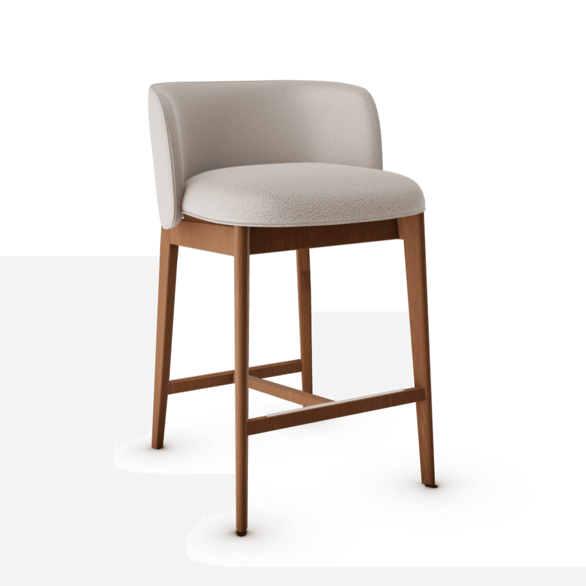 Hoker ABREY boucle taupe Calligaris orzech włoski Eye on Design