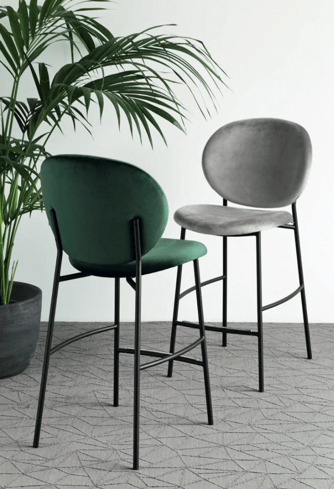 Hoker aksamitny INÈS ciemnozielony Calligaris Eye on Design