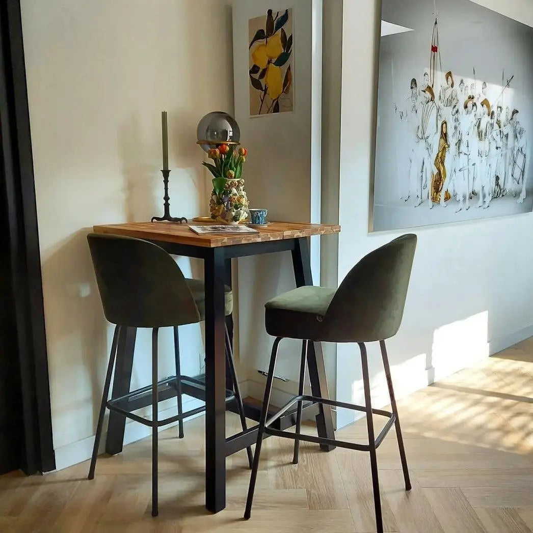 Hoker aksamitny VOGUE ciemnozielony do kuchni – Woood