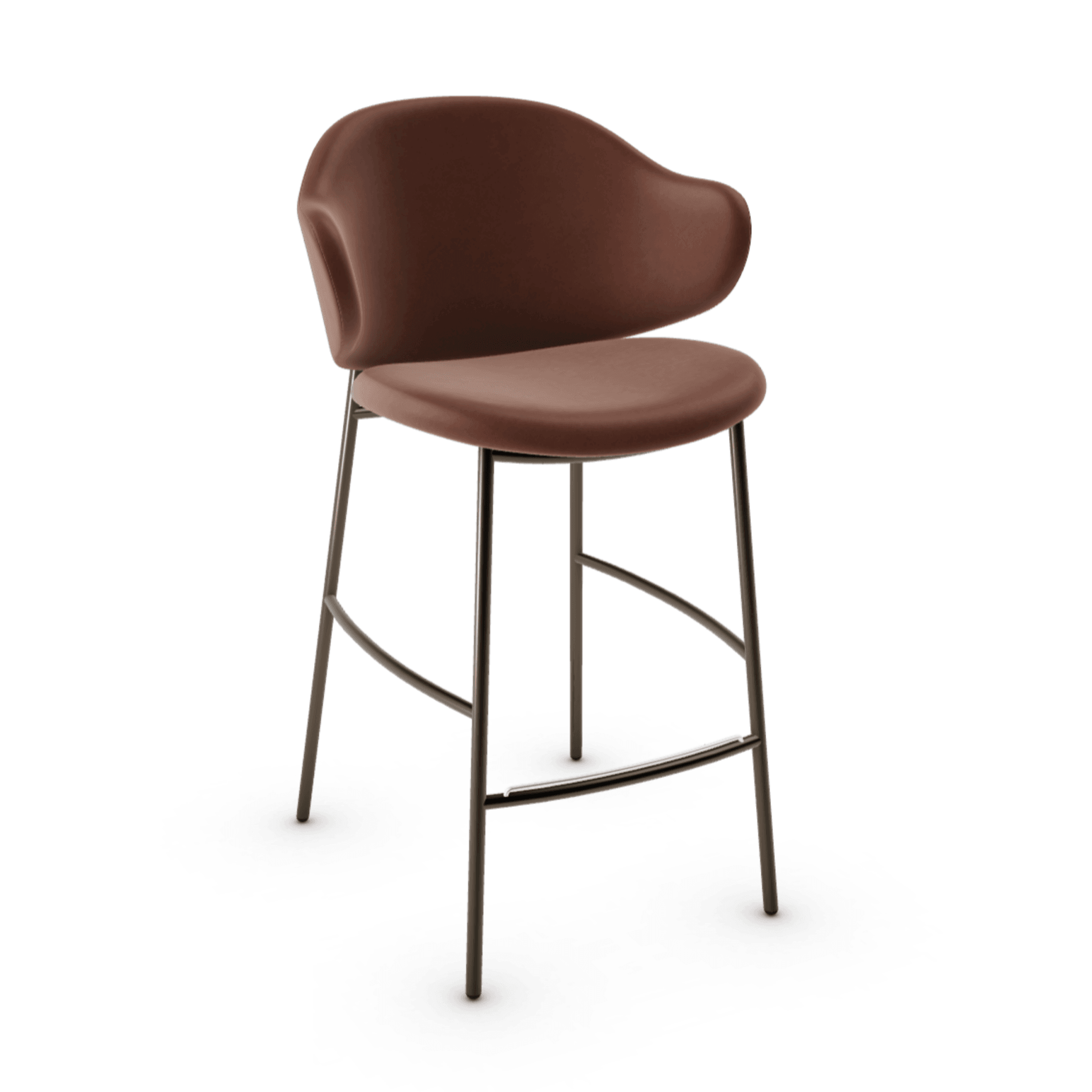 Hoker HOLLY brązowa ekoskóra Calligaris matowy brąz Eye on Design