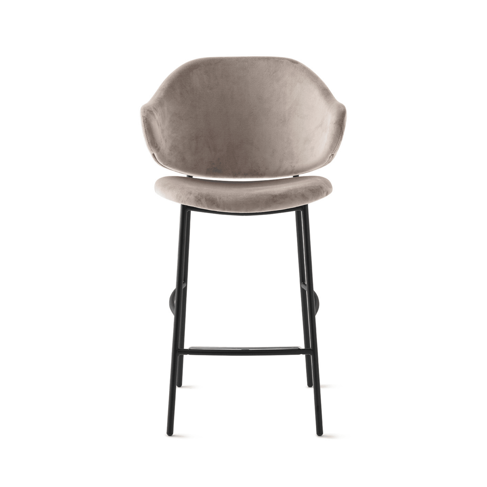 Hoker HOLLY ciemnobeżowa ekoskóra Calligaris matowa czerń Eye on Design