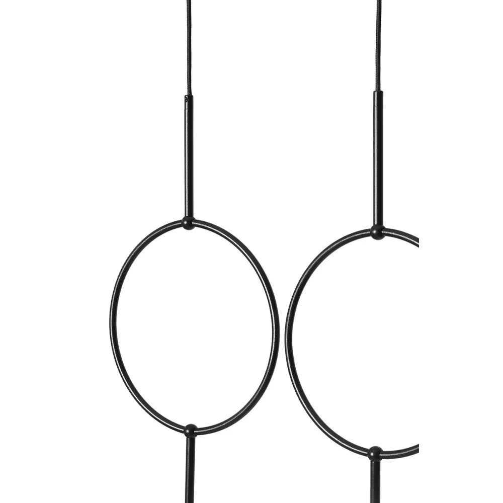 Lampa wisząca ISUULLA czarny z oświetleniem LED
