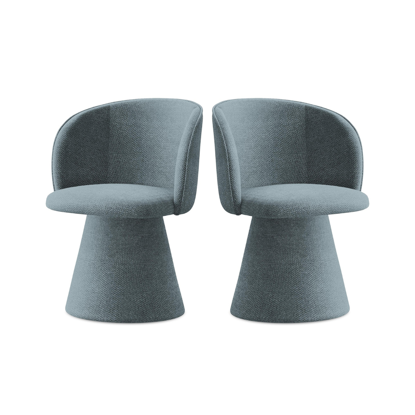 Stuhl MAIA jeansblau Boucle