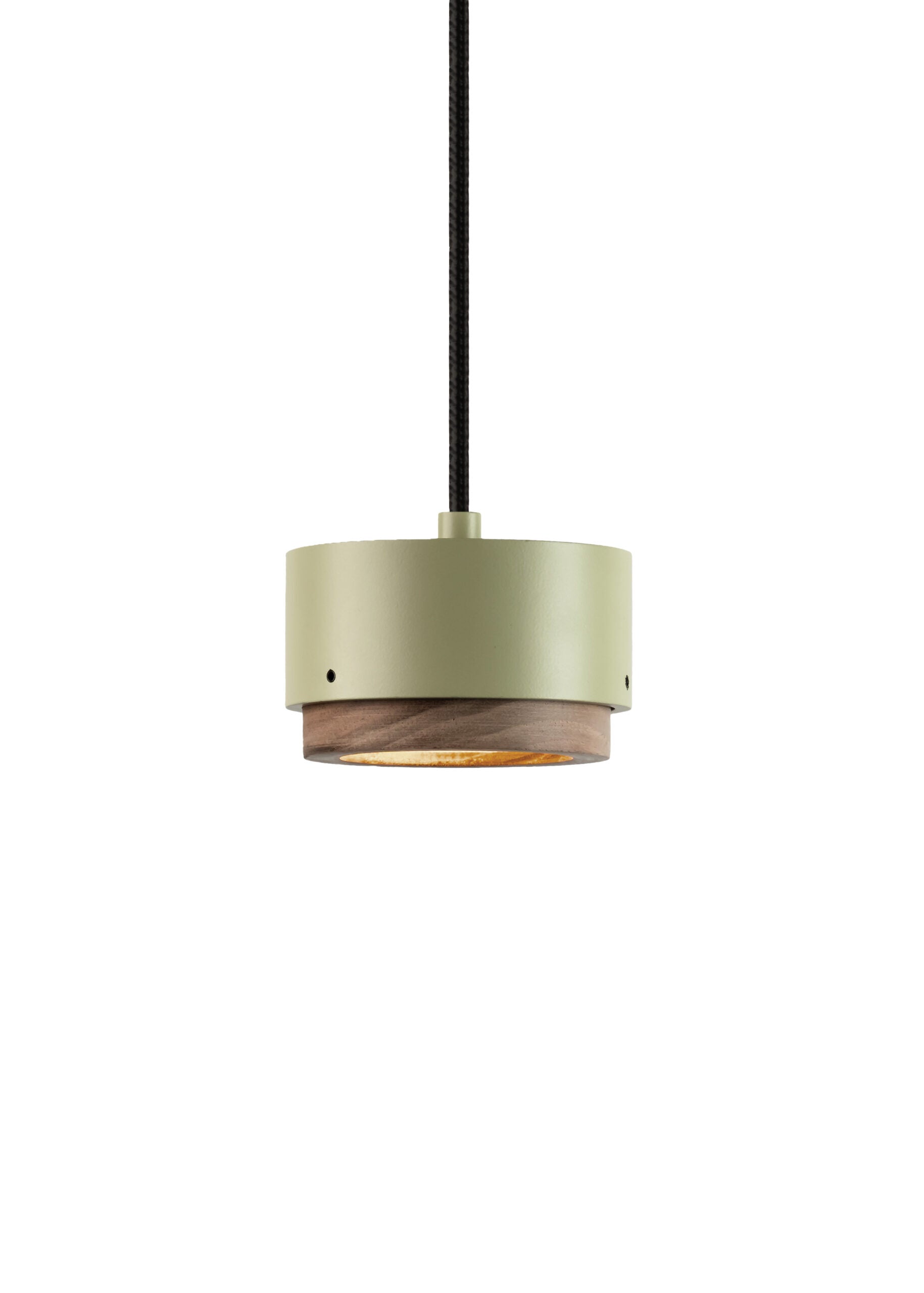 JUBI Aluminium Pendelleuchte mit Walnussholz