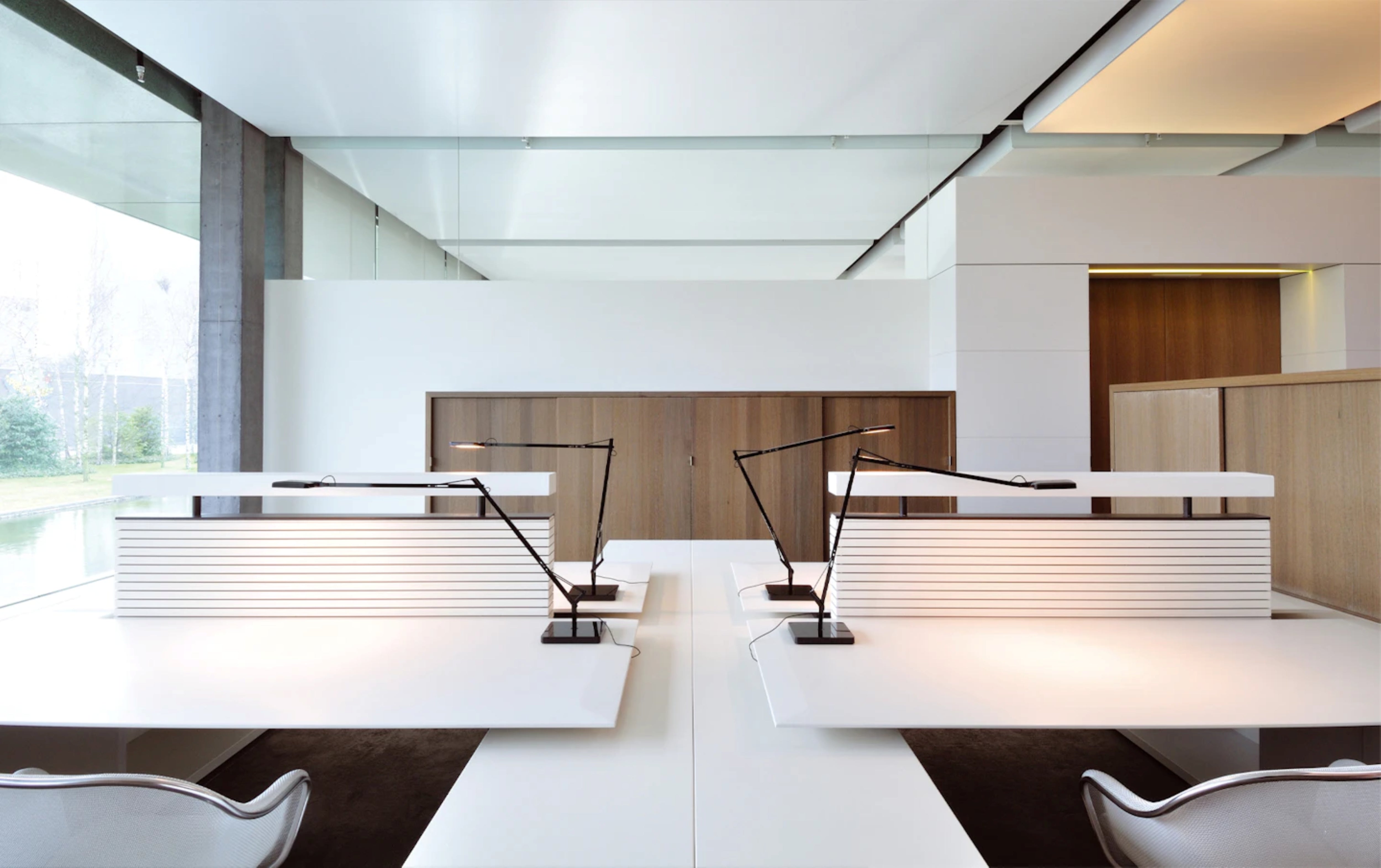 Witte KELVIN LED leesvloerlamp