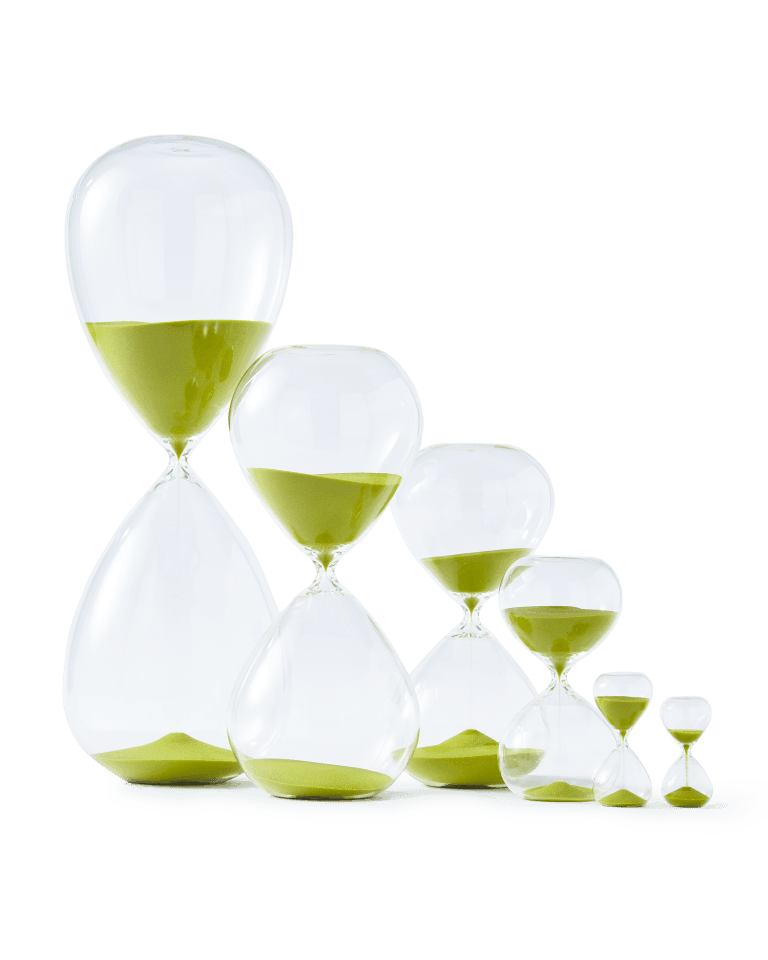 Klepsydra BALL limonkowy Pols Potten Eye on Design