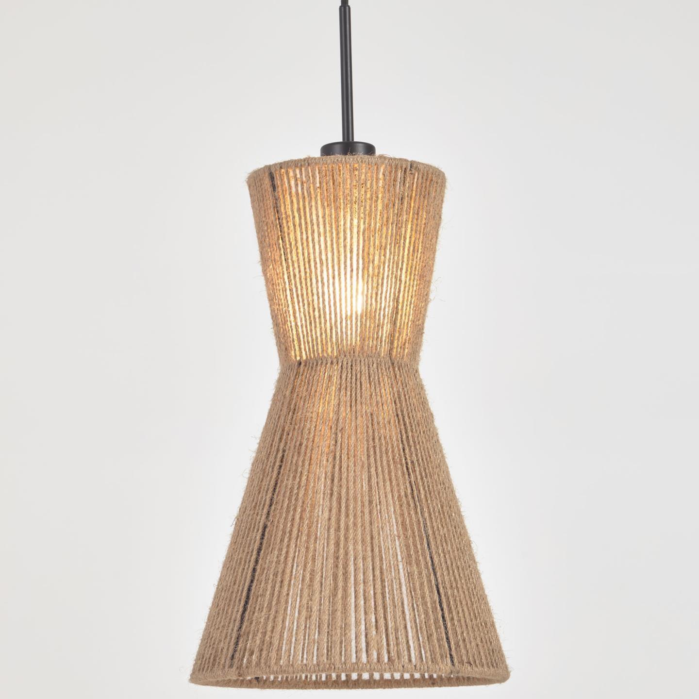 Klosz do lampy wiszącej trójkątny CRISTA jutowy La Forma Eye on Design