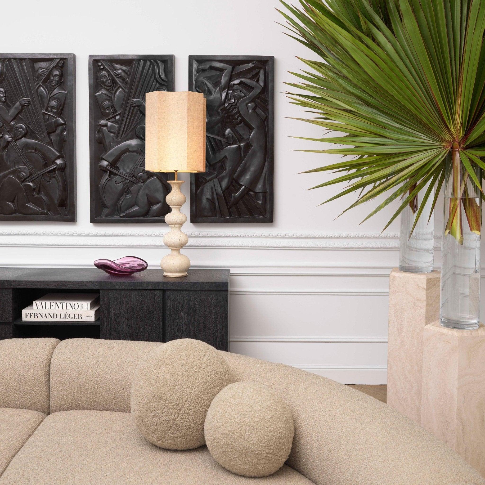 Kolumna CUNEO trawertyn Eichholtz Eye on Design