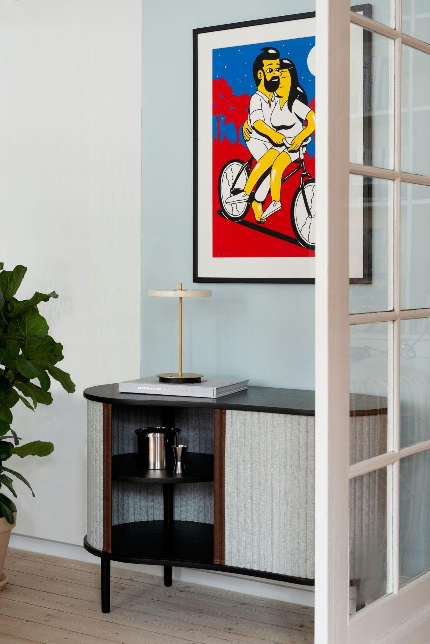 Komoda AUDACIOUS baby blue z czarnym dębem UMAGE Eye on Design