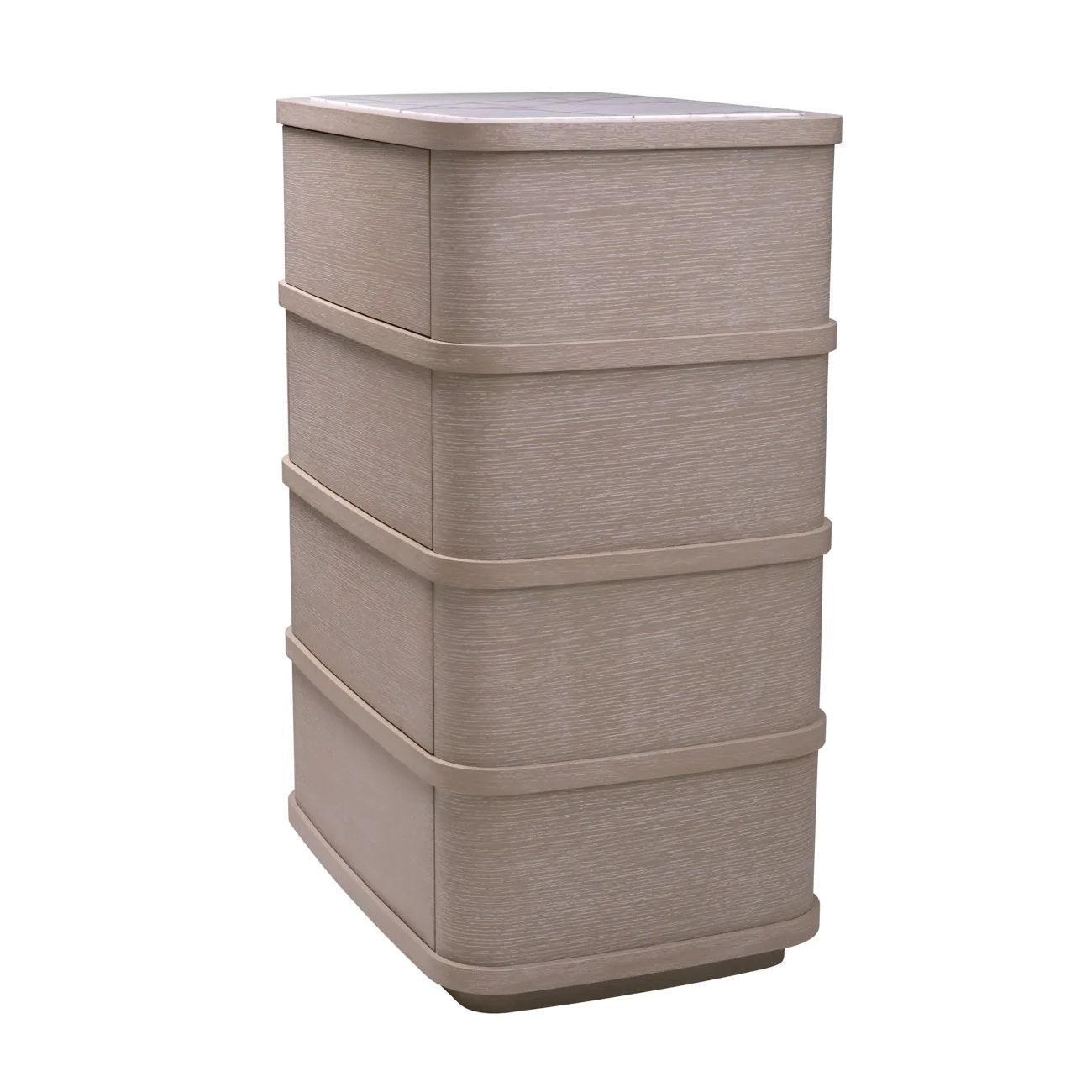 Komoda CABANA fornir dębowy z marmurem bianco Eichholtz Eye on Design