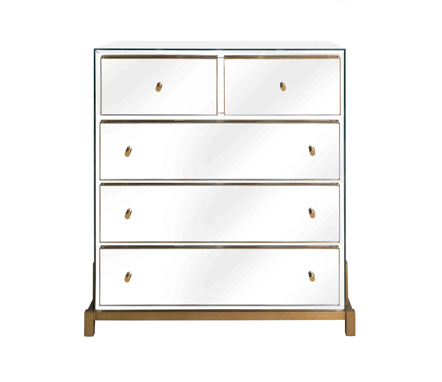 Komoda CLARINGTON lustrzany z mosiężnym wykończeniem Eichholtz Eye on Design