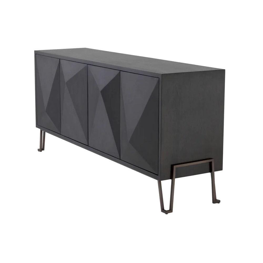 Komoda HIGHLAND grafitowy fornir dębowy Eichholtz Eye on Design