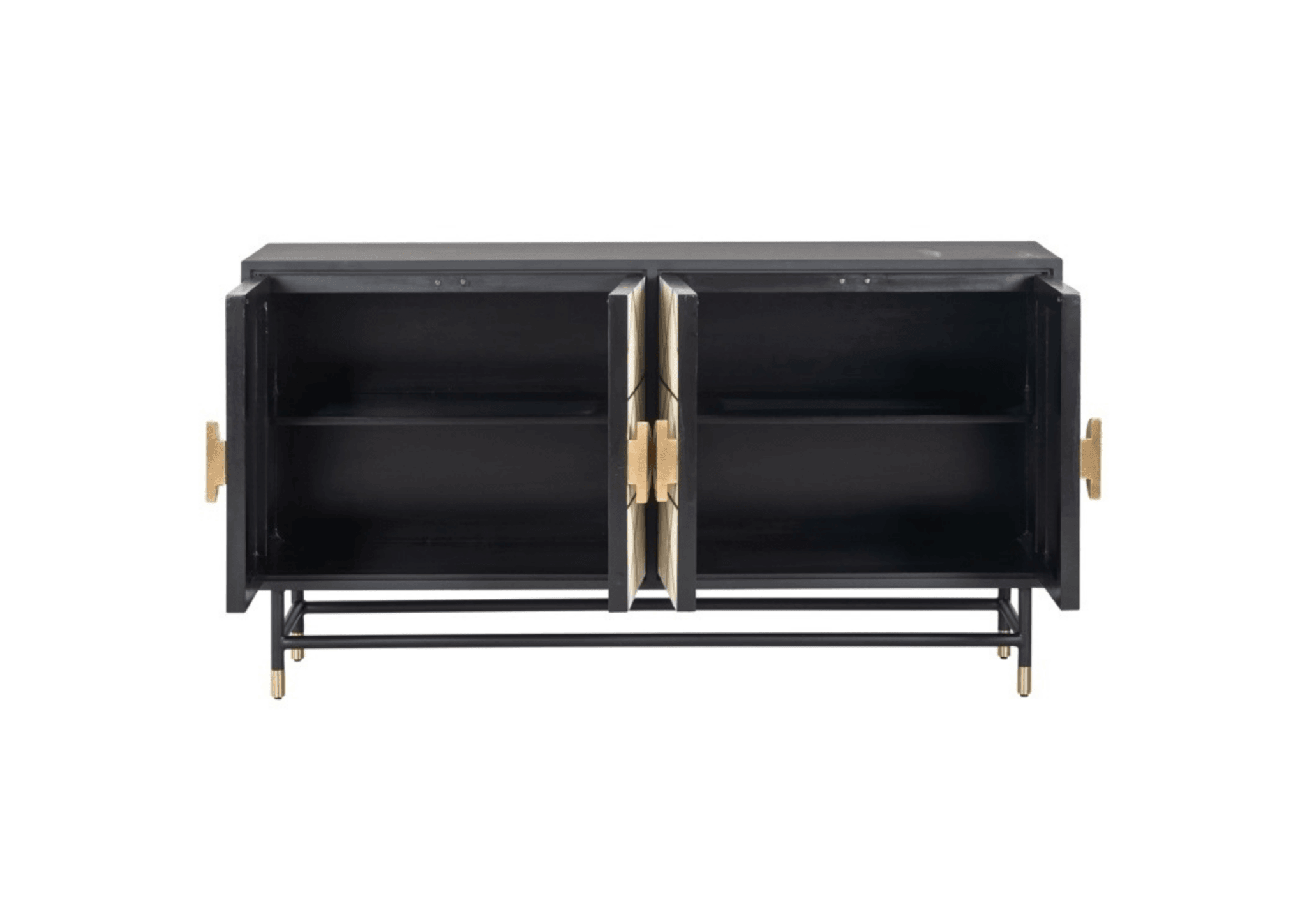 Komoda NOVAS drewno mango ze złotym Richmond Interiors Eye on Design