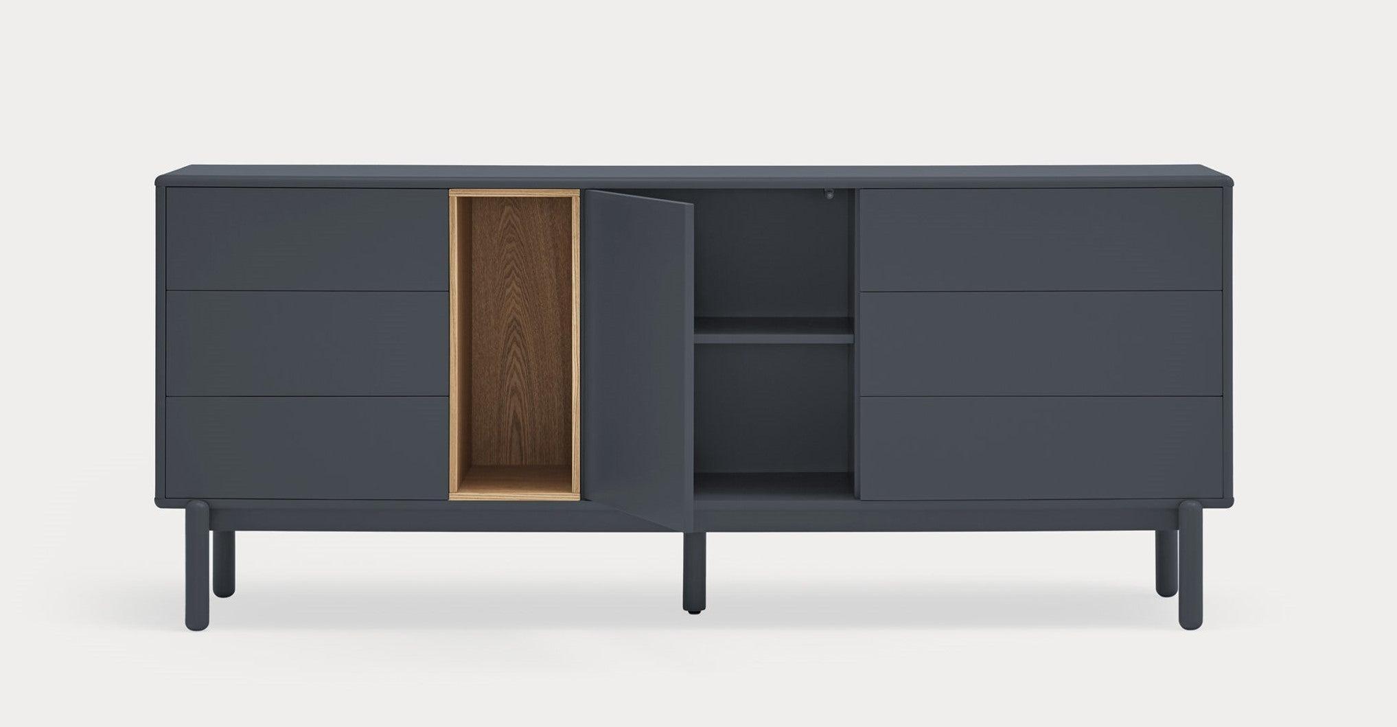 Komoda szeroka CORVO antracytowy Teulat Eye on Design