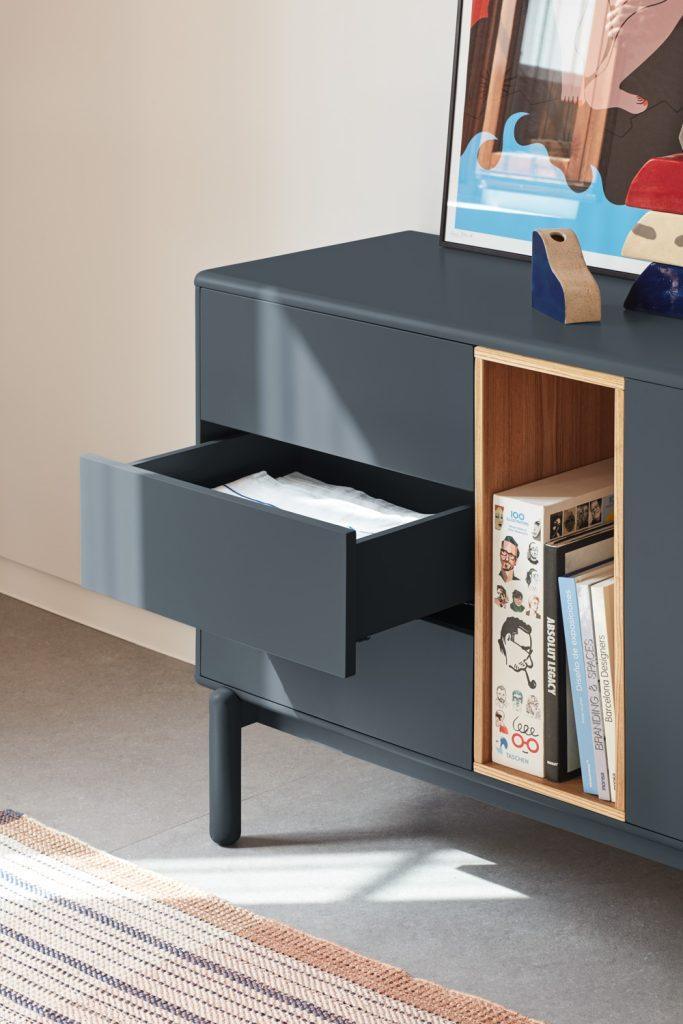 Komoda szeroka CORVO antracytowy Teulat Eye on Design