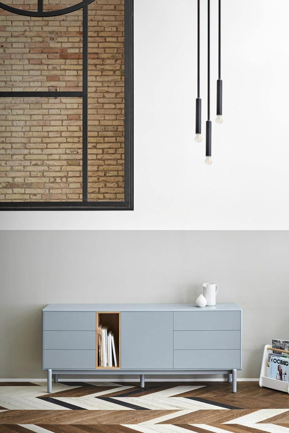 Komoda szeroka CORVO szary Teulat Eye on Design