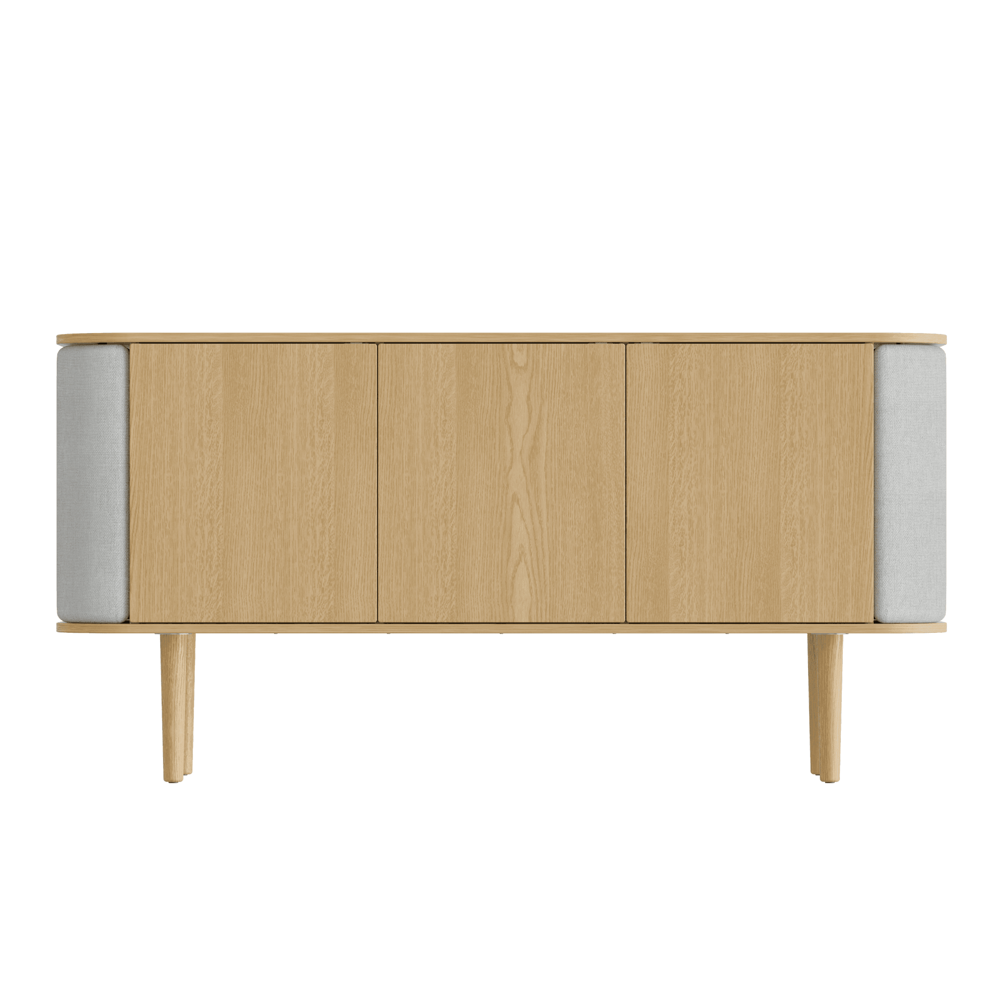 Komoda TREASURES baby blue z dębem UMAGE 3-drzwiowa Eye on Design