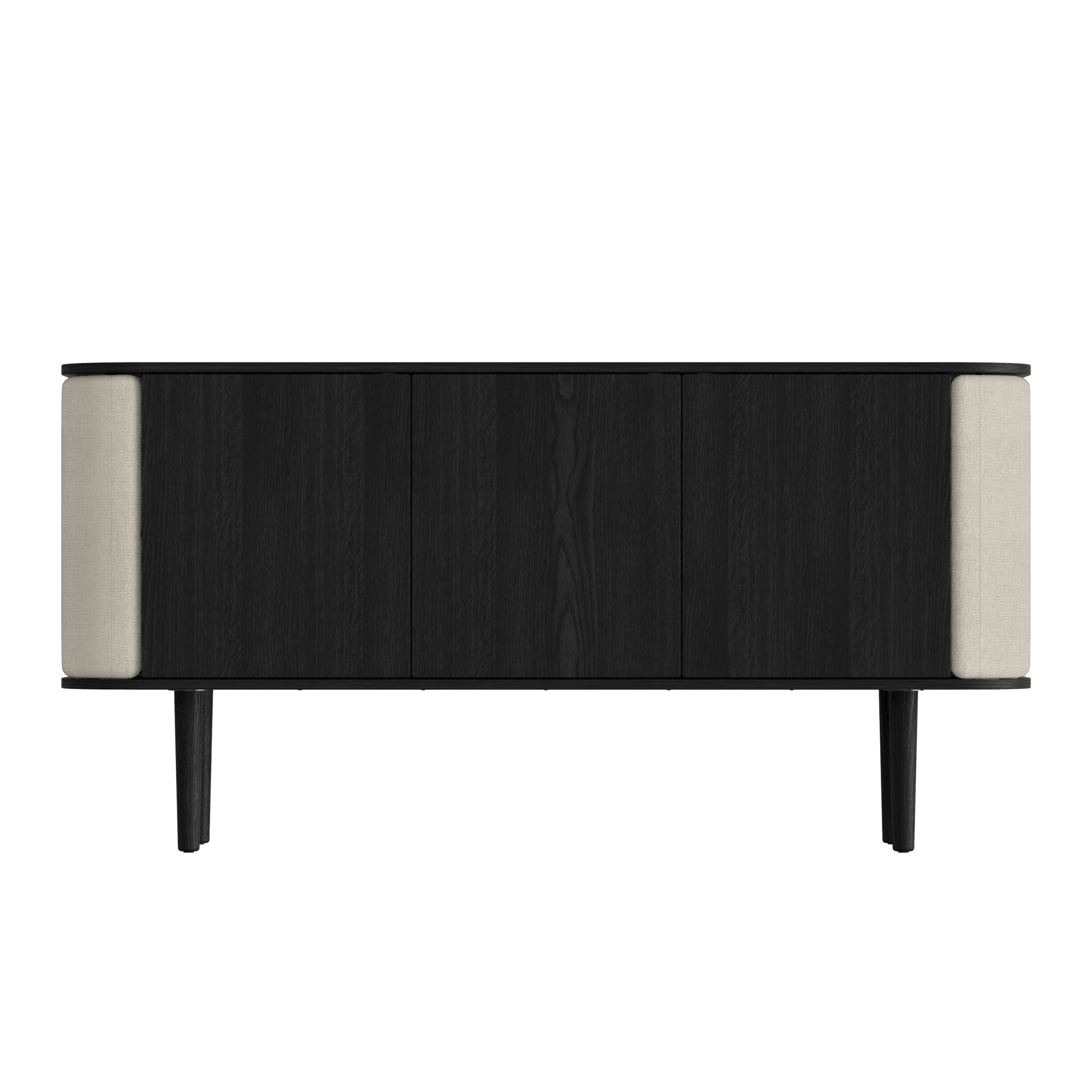 Komoda TREASURES beżowy z czarnym dębem UMAGE 3-drzwiowa Eye on Design