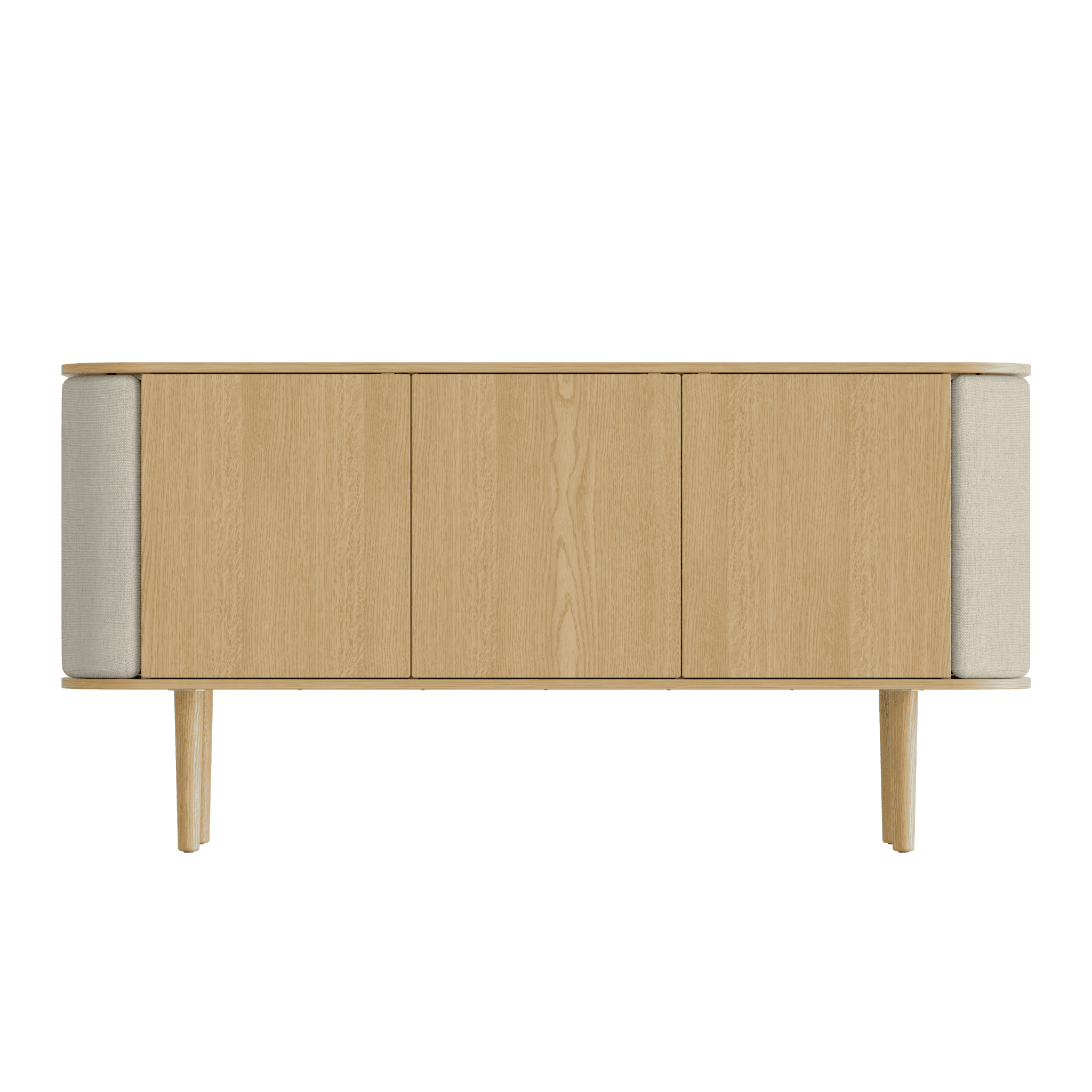 Komoda TREASURES beżowy z dębem UMAGE 3-drzwiowa Eye on Design