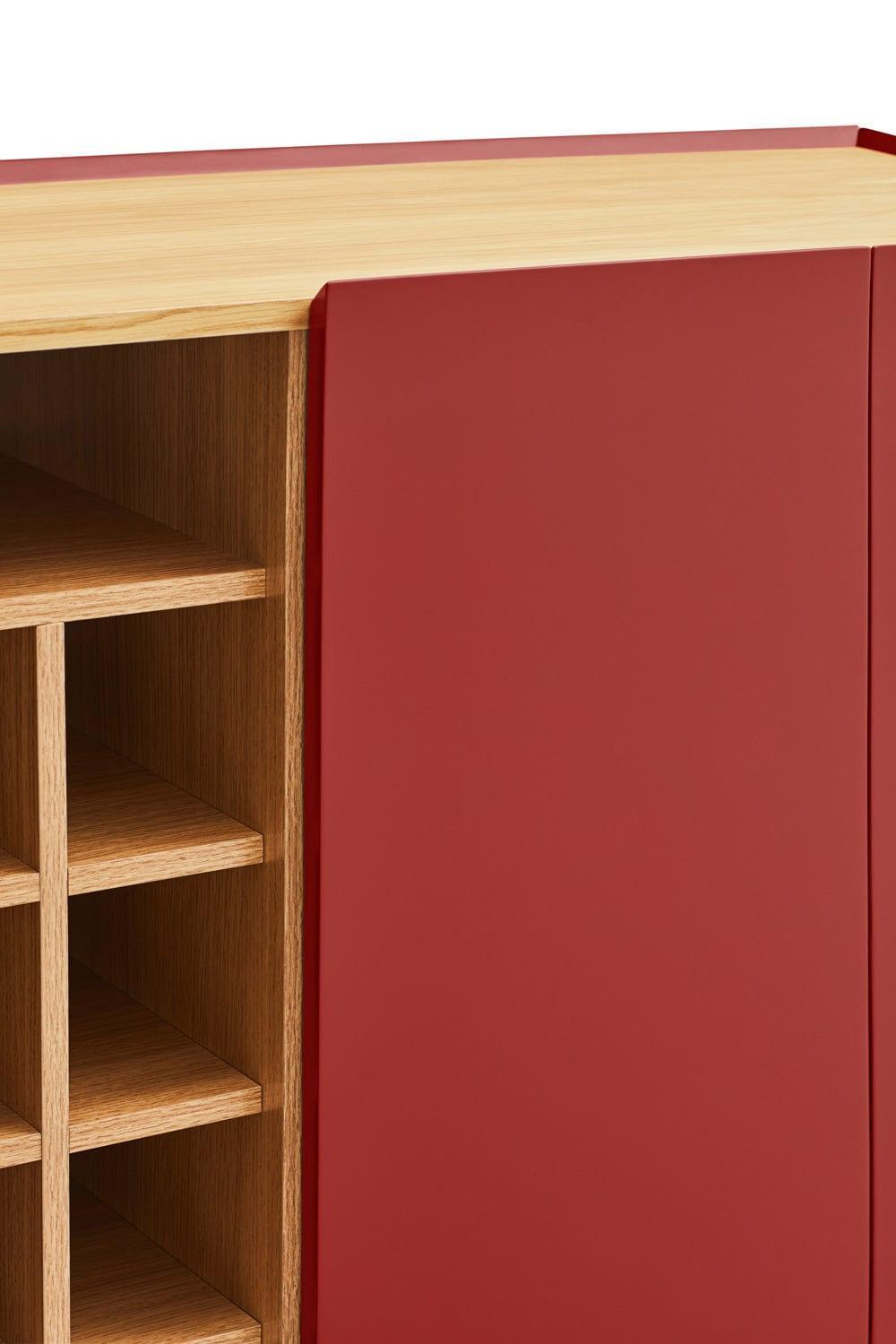 Komoda wysoka ARISTA czerwony Teulat Eye on Design