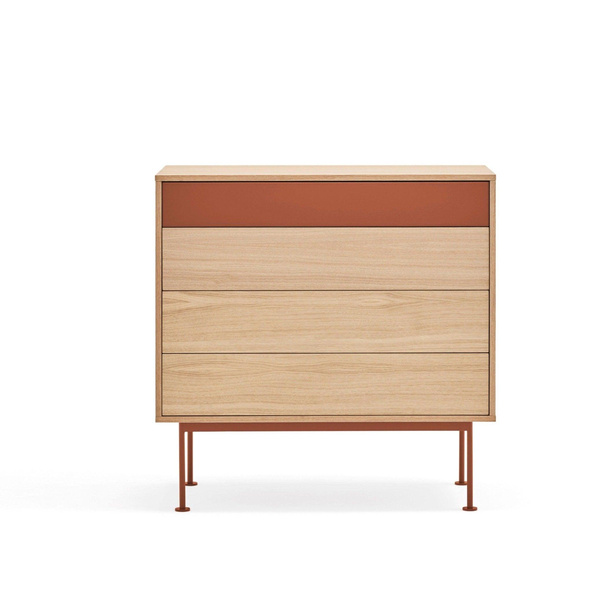 Komoda wysoka YOKO czerwony Teulat Eye on Design