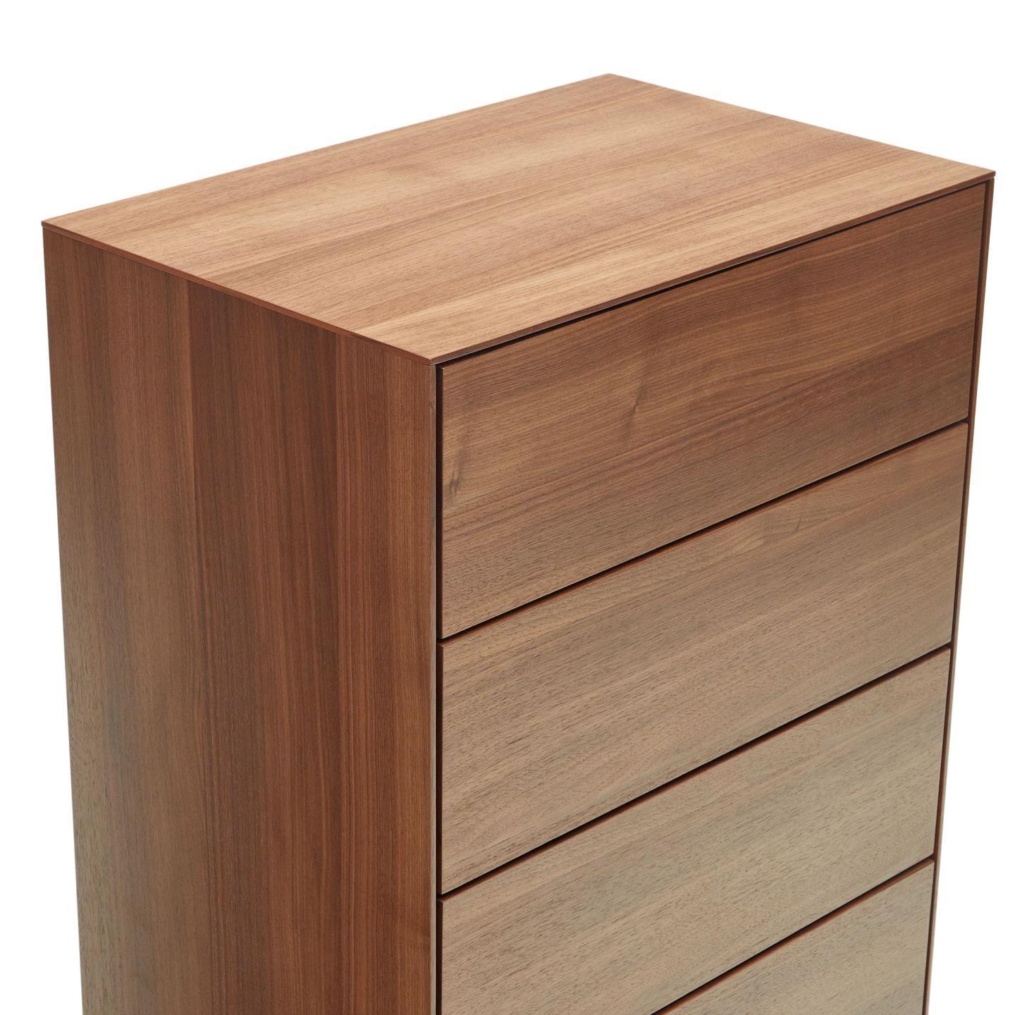 Komoda wysoka z szufladami VEDRANA fornir orzechowy La Forma Eye on Design