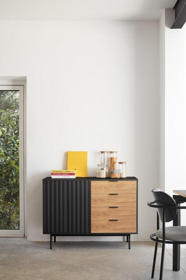 Komoda z szufladami SIERRA czarny Teulat Eye on Design