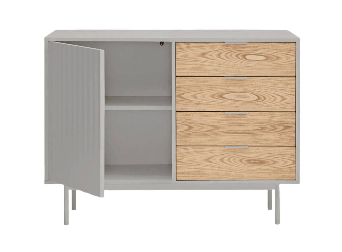 Komoda z szufladami SIERRA szary Teulat Eye on Design